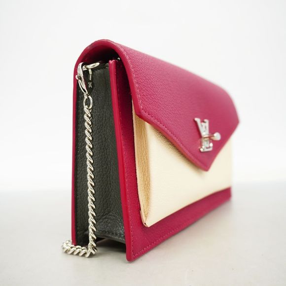 Louis Vuitton Pochette Lock Me Turn Lock Chain Shoulder Bag - Picture 2 of 8